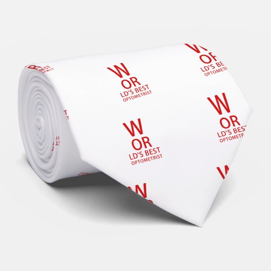 Beste optometrist ter wereld stropdas (Opgerold)