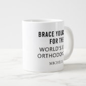 Beste orthodontist Gepersonaliseerde professionele Grote Koffiekop (Voorkant rechts)