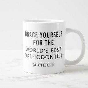 Beste orthodontist Gepersonaliseerde professionele Grote Koffiekop