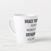 Beste orthodontist Gepersonaliseerde professionele Latte Mok (Linkerhoek)