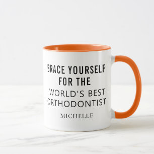 Beste orthodontist Gepersonaliseerde professionele Mok