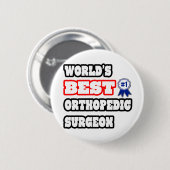 Beste orthopedische chirurg ter wereld ronde button 5,7 cm (Voorkant /achterkant)