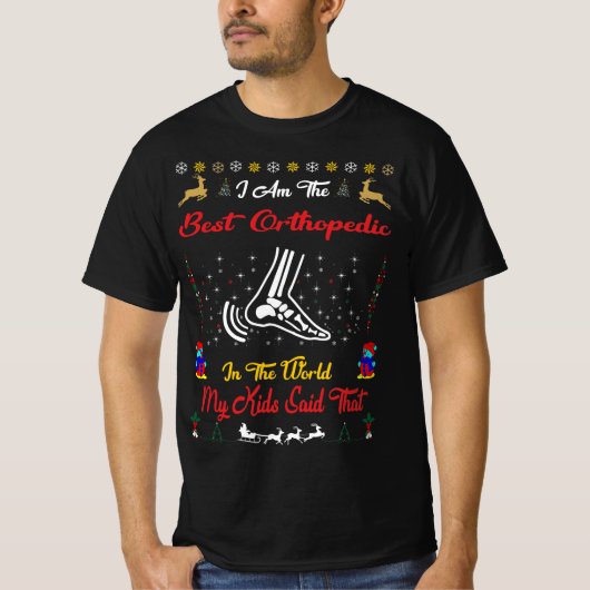 Beste orthopedische kerst t-shirt (Voorkant)