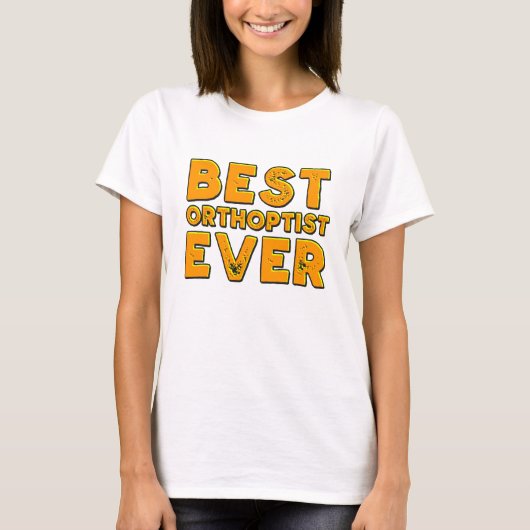 Beste orthoptist ooit t-shirt (Voorkant)