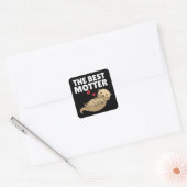 Beste otter otter-spel voor zoete zoogdieren vierkante sticker (Envelop)