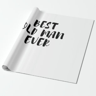 Beste oude man cadeaupapier
