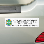 BESTE "OUDEREN" BUMPERSTICKER OOTJEVER (Op auto)