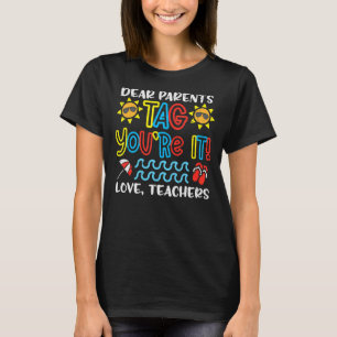 Beste ouders Label jullie houden van leraar vorige T-shirt