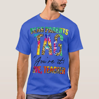 Beste ouders Label jullie houden van leraren aan h T-shirt