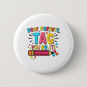 Beste ouders Label jullie IT-liefhebbers vorige da Ronde Button 5,7 Cm