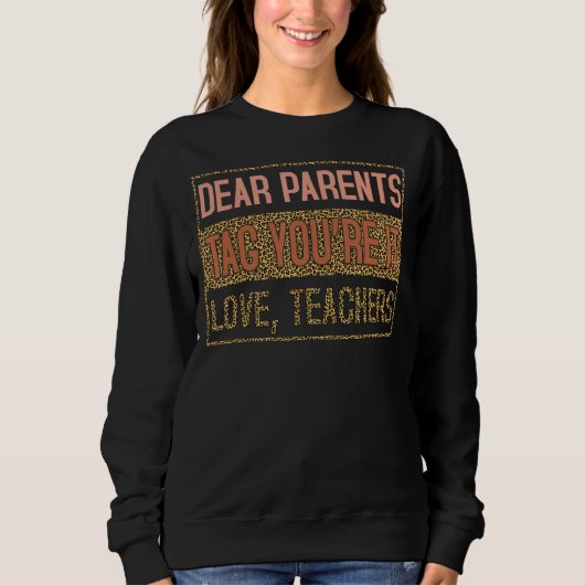 Beste ouders Label U bent het liefdesleraar Trui (Voorkant)