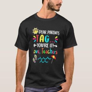 Beste ouders Label U bent het liefste leraar leraa T-shirt