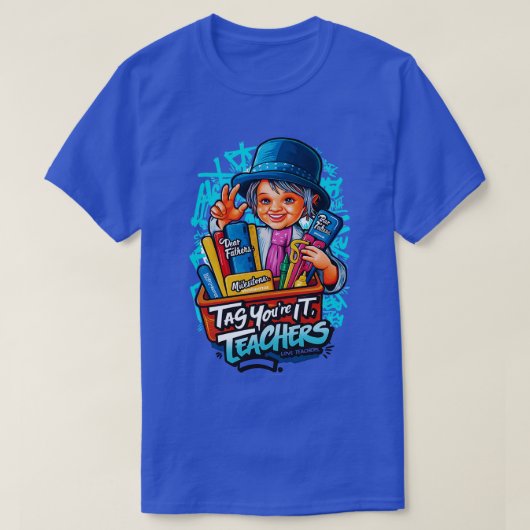 Beste ouders Label Youre It Funny Laatste schoolda T-shirt (Design voorkant)