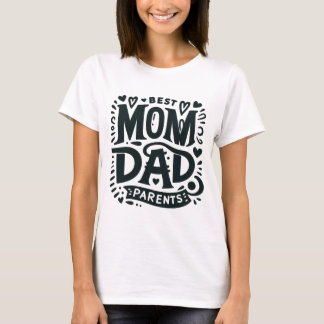 Beste ouders mam & pap t-shirt