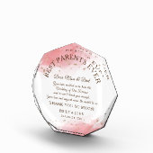 Beste ouders ooit bedankt / Coral / Gold Wedding Fotoblokken (Rechts)