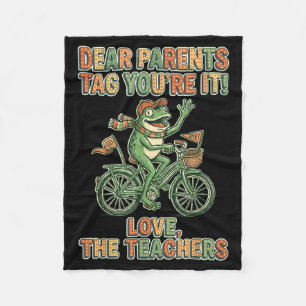 Beste Ouders Tag Liefde De Leraren Grafisch Fleece Deken