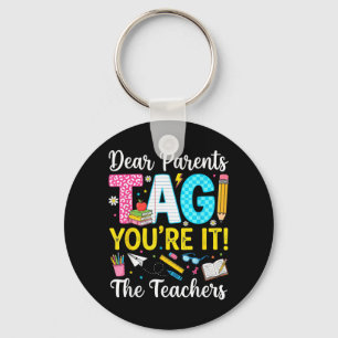 Beste Ouders Tag Liefde Laatste Dag Van School Ler Sleutelhanger