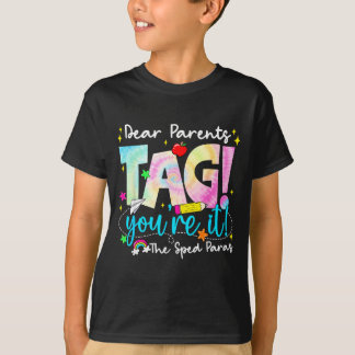 Beste ouders tag liefde Sped voor laatste schoolda T-shirt