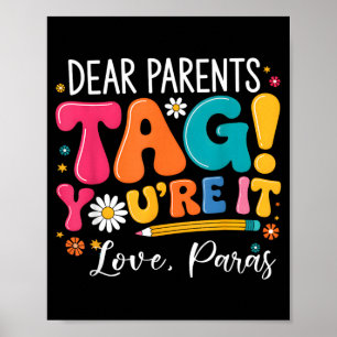 Beste Ouders Tag - para Laatste Schooldag Poster