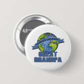 Beste Overgrootvader van de Wereld Ronde Button 5,7 Cm (Voorkant /achterkant)