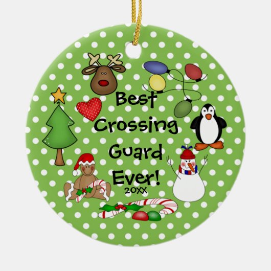 Beste Overstekersbeambte Ooit Kerst Ornament (Voorkant)