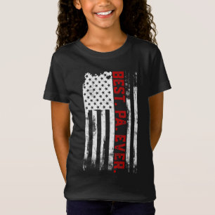 Beste Pa Ever Amerikaanse vlag Vaderdag cadeau T-shirt