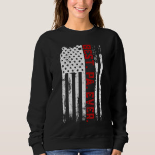 Beste Pa Ever Amerikaanse vlag Vaderdag cadeau Trui