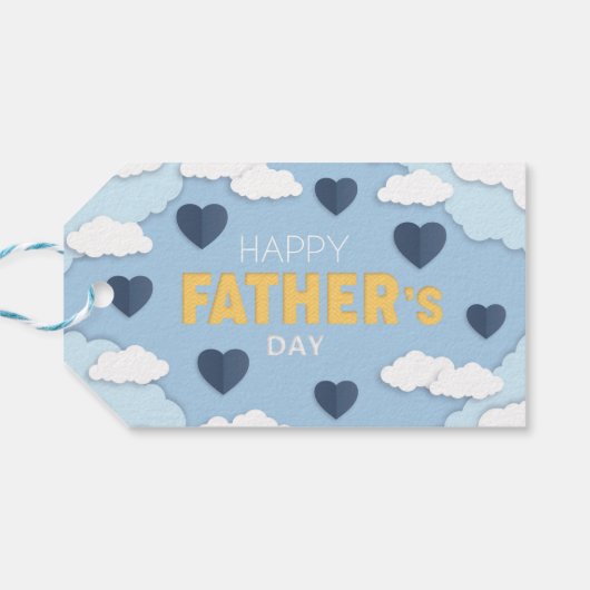 Beste pa Ever Cute Vaderdag Cadeaulabel (Achterkant Horizontaal)