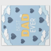 Beste pa Ever Cute Vaderdag Cadeaupapier (Vlak)