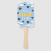 Beste pa Ever Cute Vaderdag Handwaaier (Achterkant)