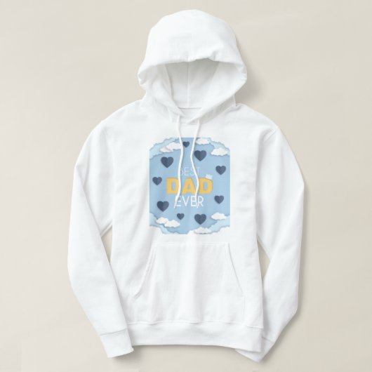 Beste pa Ever Cute Vaderdag Hoodie (Design voorkant)