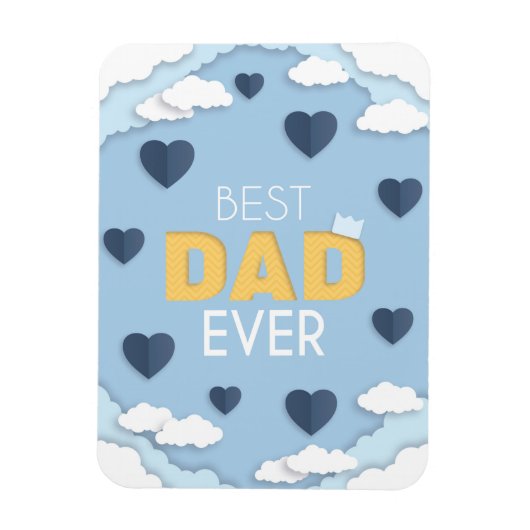 Beste pa Ever Cute Vaderdag Magneet (Verticaal)