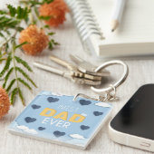 Beste pa Ever Cute Vaderdag Sleutelhanger (Voorkant Rechts)