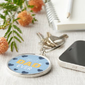 Beste pa Ever Cute Vaderdag Sleutelhanger (Zijkant)