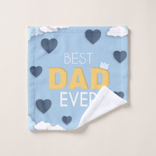Beste pa Ever Cute Vaderdag Washandje (Wasdoekje)
