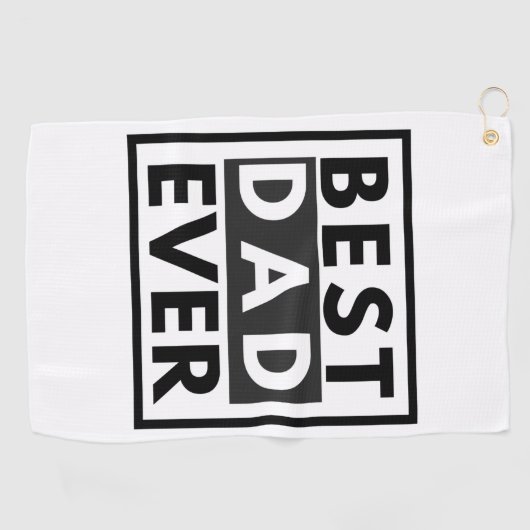 Beste pa Ever Vaderdag Golf Towel Golfhanddoek (Horizontaal)