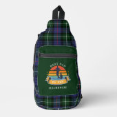 Beste pa Golf liefhebber Gag Plaid Tartan Sling Bag (Voorkant)