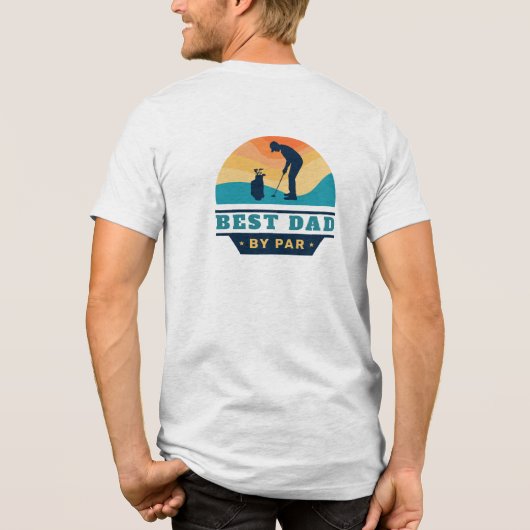 Beste pa Golf Lover Custom Tri-Blend Shirt (Achterkant)