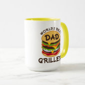 Beste pa Griller BBQ Theme Gift Mok (Voorkant rechts)