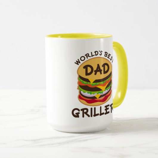 Beste pa Griller BBQ Theme Gift Mok (Voorkant rechts)