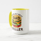 Beste pa Griller BBQ Theme Gift Mok (Voorkant links)