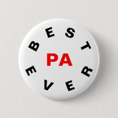 Beste Pa ooit Ronde Button 5,7 Cm (Voorkant)