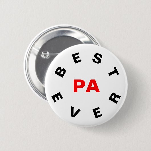 Beste Pa ooit Ronde Button 5,7 Cm (Voorkant /achterkant)