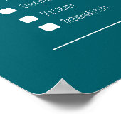 Beste paar cadeau datum nacht bucket list poster (Hoek)