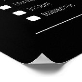 Beste paar cadeau datum nacht bucket list poster (Hoek)