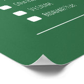 Beste paar cadeau datum nacht bucket list poster (Hoek)