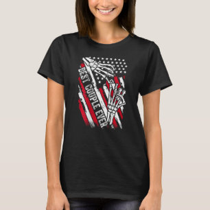 Beste paar ooit skelet handen VS vlag T-shirt