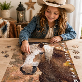 Beste Paard Ooit Gepersonaliseerde Foto Legpuzzel