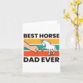 Beste Paard Vader Ooit Paardensport Paardenrug Ri Kaart (Gele Bloem)