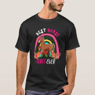 Beste paarden tante ooit Schattige paard vlinderda T-shirt